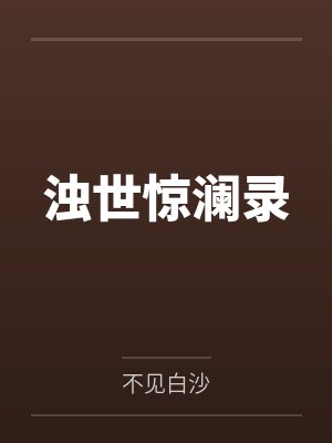 浊世惊澜录封面