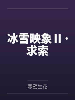 冰雪映象Ⅱ·求索封面